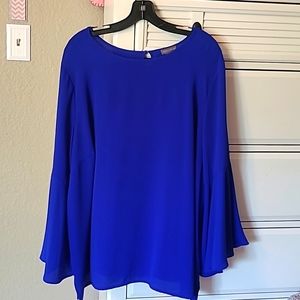 Beautiful Electric Blue Pullover Blouse